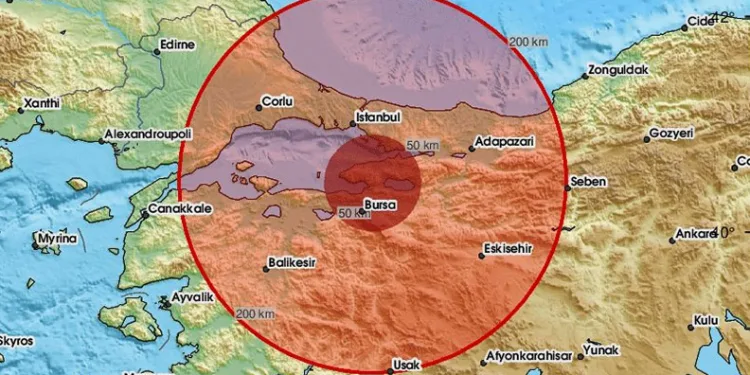 Bursa’da 4.3 büyüklüğünde deprem!