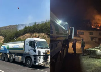 İnegöl Belediyesi, yangın bölgesine destek için harekete geçti