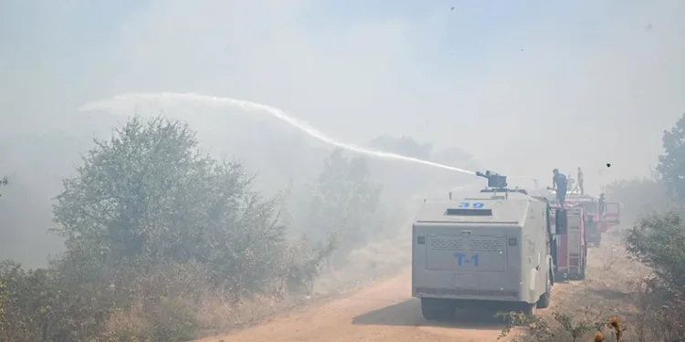 Kırklareli’nde ormanlık alana sıçrayan yangın söndürüldü