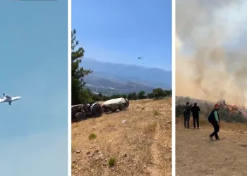 Bursa Gürsu’daki Yangına Hava Gücü Takviyesi: 5 Uçak, 4 Helikopter Seferber Oldu