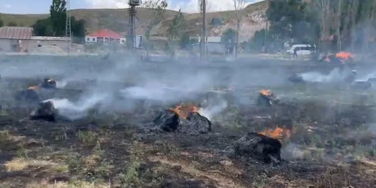 Hakkari’de yaklaşık bin 500 bağ ot kül oldu