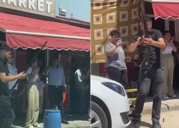 Bursa’da asker uğurlamasında mermi yağmuru
