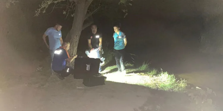 Ayvacık’ta dere kenarında kaybolan eski muhtar aranıyor