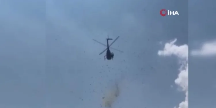 ABD’de helikopterden 5 bin dolar para saçıldı