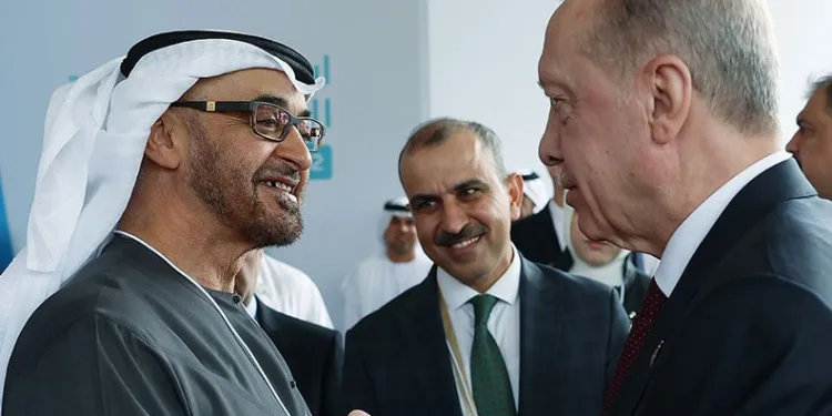 Erdoğan, Al Nahyan ile görüştü
