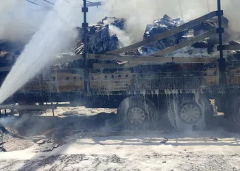 Bursa’da TIR alevlere teslim oldu