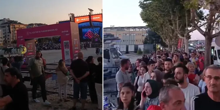 Bursa’da festival kuyruğu vatandaşları çileden çıkardı
