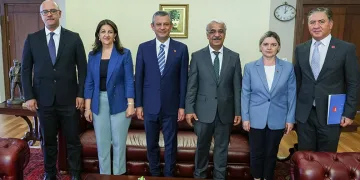 DEM Parti’den Özgür Özel’e ziyaret