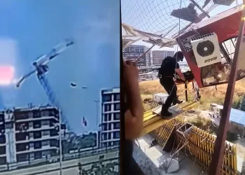 Bursa’da tırın kör noktasında kalan otomobil, kullanılmaz hale geldi