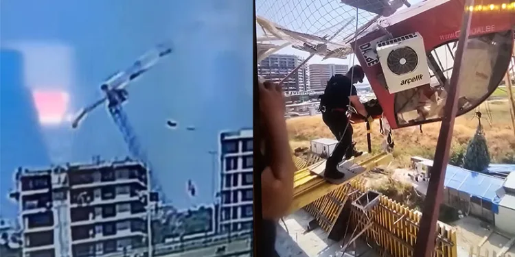 Bursa’da tırın kör noktasında kalan otomobil, kullanılmaz hale geldi