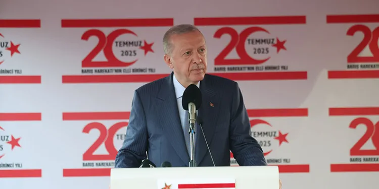 Erdoğan, 20 Temmuz Barış ve Özgürlük Bayramı Töreni’nde konuştu