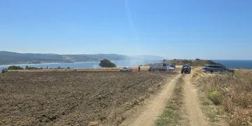 Bursa’da yangına zamanında müdahale buğday tarlasını kurtardı