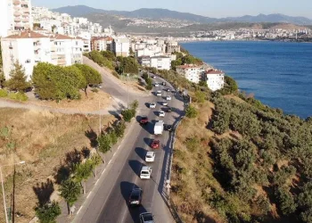 Gemlik-Kumla karayolunda yoğun trafik