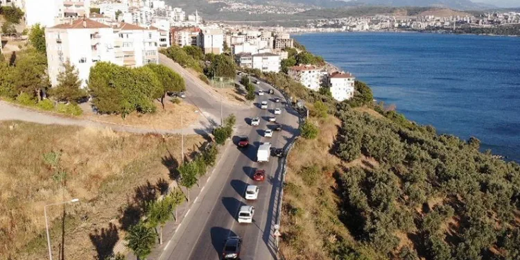 Gemlik-Kumla karayolunda yoğun trafik