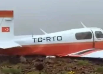 Rize’de düşen uçağa ilk ulaşılma anının görüntüsü ortaya çıktı