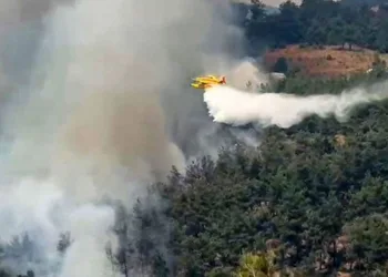 Alevlere peş peşe havadan müdahale
