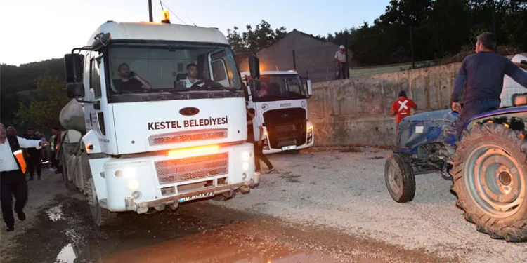 Kestel Belediyesi’nden Ağlaşan Yangınına Örnek Müdahale: İki Günde Kontrol Altında