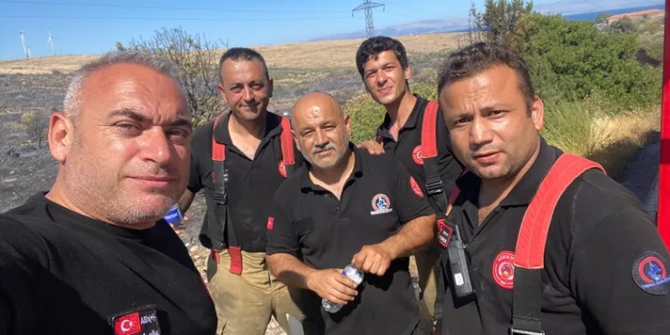 Silivri’de tarım arazisi yangını