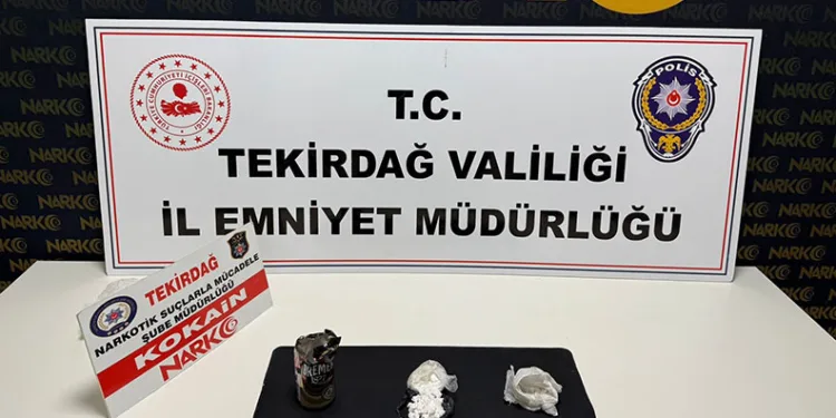 Tekirdağ’da uyuşturucu operasyonunda 2 kişi tutuklandı