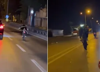 Bursa trafiğinde tehlikeli görüntüler