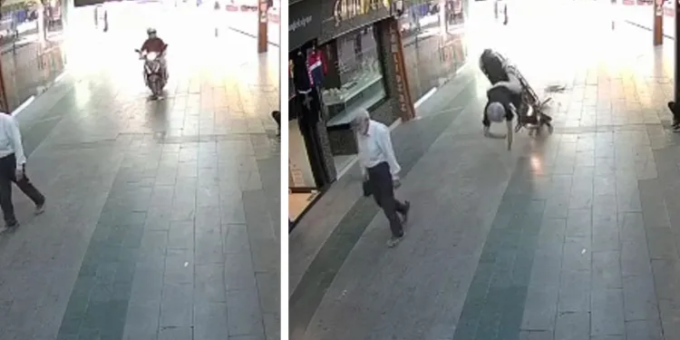 Bursa’da motosiklet sürücüsü ölümden döndü