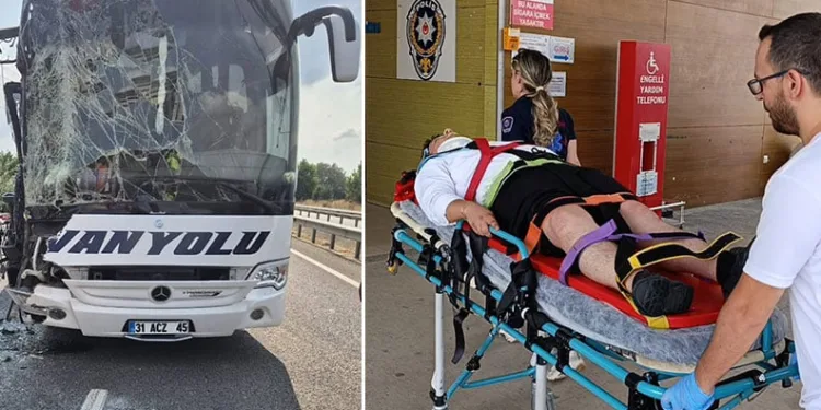 Bursa’da yolcu otobüsü ile TIR çarpıştı
