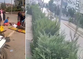 İnegöl’de iki motosiklet çarpıştı: 3 yaralı