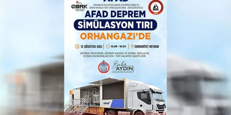 AFAD Deprem Simülasyon Tırı Orhangazi’de