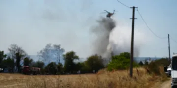 Çanakkale’de tarım arazinde yangın kontrol altına alındı
