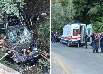Otomobil köprüden yuvarlandı: 1 çocuk hayatını kaybetti
