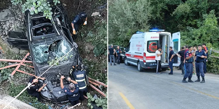 Otomobil köprüden yuvarlandı: 1 çocuk hayatını kaybetti