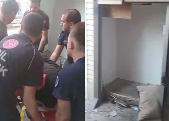 Bursa’da asansörde korkulu anlar: 1 yaralı