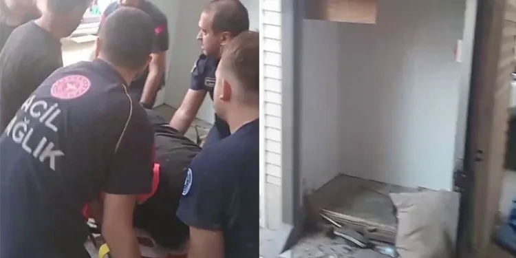 Bursa’da asansörde korkulu anlar: 1 yaralı