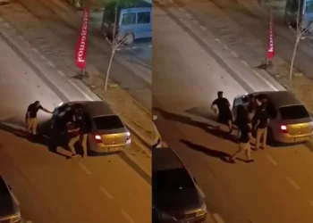 Bursa’da yolunu kestikleri sürücüyü araçta darp ettiler