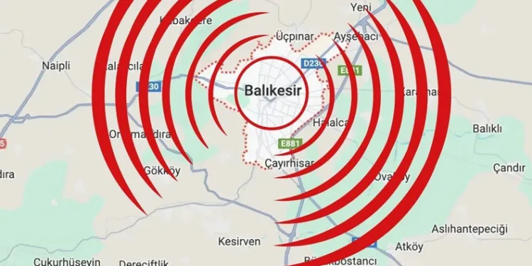 Balıkesir’de 4,3 büyüklüğünde deprem