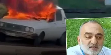 Meclis önünde beyaz toros yangını: ÖTV indirimi çıkmadığı için yakmış