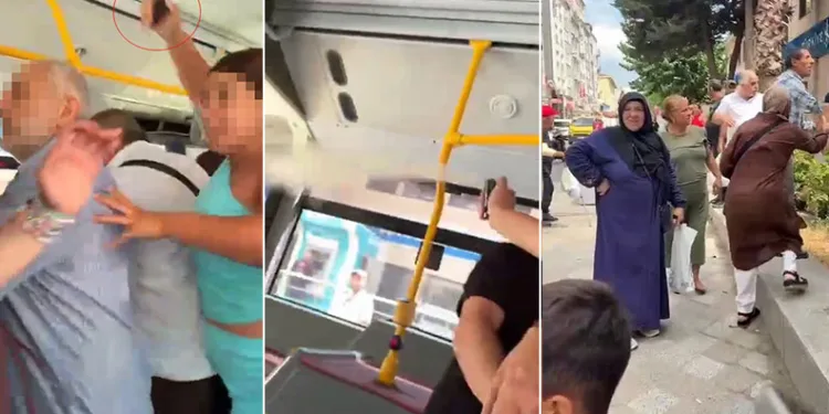 İETT otobüs şoförü ile yolcu arasında çıkan kavgaya biber gazlı müdahale