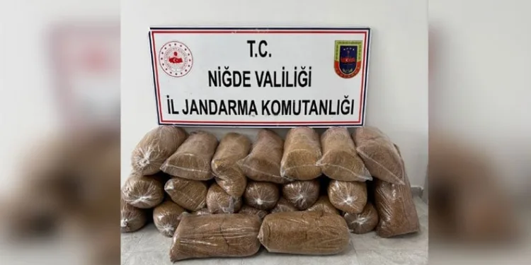 Niğde’de 120 kilo kaçak tütün ele geçirildi