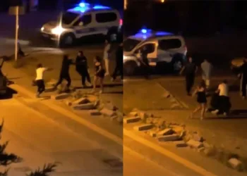 Bursa’da gençler arasında kavga: Cadde boks ringine döndü