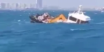 İstanbul’da kuvvetli fırtınada gemi battı