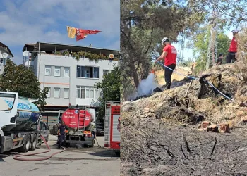 Mudanya’da korkutan yangın