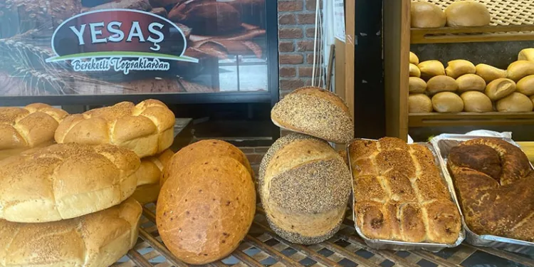 Yenişehir’de domatesli ekmek üretildi