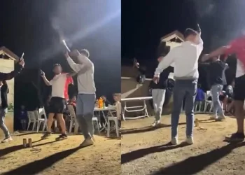 Asker eğlencesinde silahlar ateşlendi