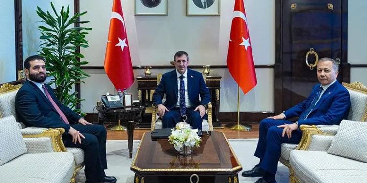 Cumhurbaşkanı Yardımcısı Yılmaz, Suriye İçişleri Bakanı Hattab’ı kabul etti