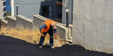 Hisar Mahallesi’nde Asfalt Çalışması