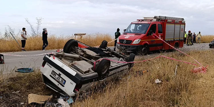 Bursa’da takla atan otomobilin sürücüsü hayatını kaybetti