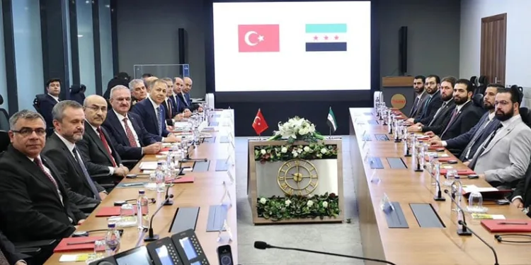 Cumhurbaşkanı Yardımcısı Yılmaz, Suriye İçişleri Bakanı Hattab’ı kabul etti
