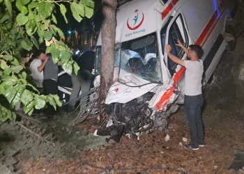 Bursa’da ambulansla kamyonet çarpıştı: 1 ölü 4 yaralı