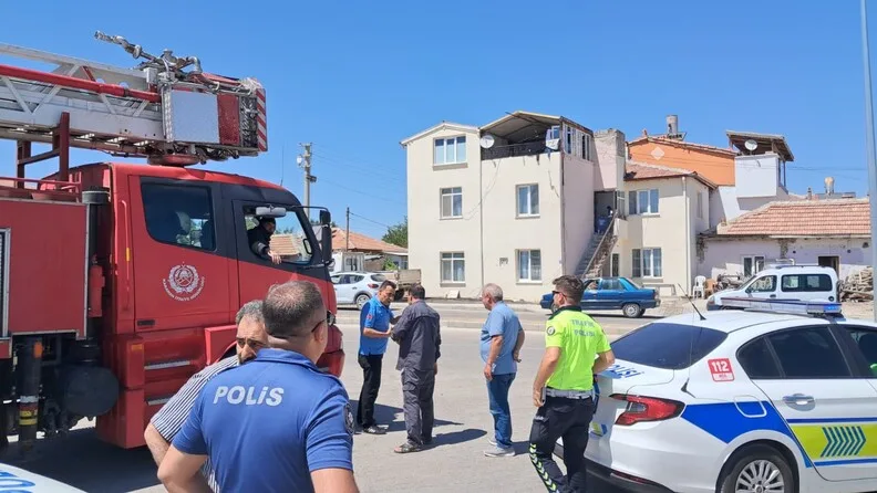 Yanan fabrika havadan görüntülendi: Dev fabrikadan geriye yönetim binası kaldı