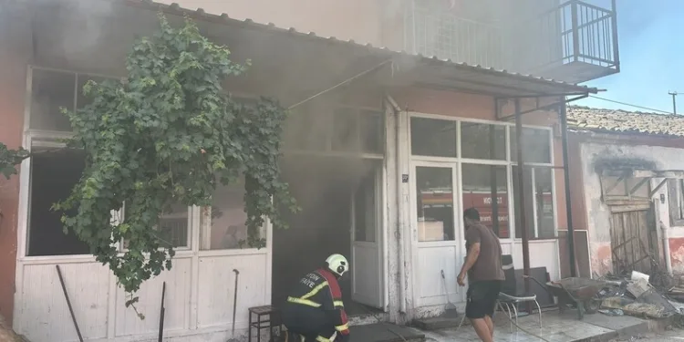 Fethiye Akmaz Plajı’nda çıkan yangın kontrol altına alındı